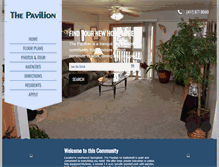 Tablet Screenshot of pavilionapt.com